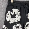 Puff Cotton Print Shorts Jogger Мужчины Женщины Бег Drawstring Baggy Skateboard Beach Short Pants