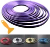 Lila 16,4 ft (5 meter) Flexibel 3D DIY Automobile Bilmotor Inredning Exteriör Dekoration Auto Molding Trim Strip Line Parts