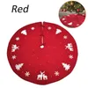 Christmas Decorations 2022 Tree Skirt Merry Car Printed Mat 3D Pearl Elk Snowflake Pattern Pad For Holiday Decor