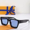 2022 Season Colors Millionaire Sunglasses Fashion Trend Orange Sunglasses Z1165W Thickened Square Frame Ladies Shopping Party Vacation Designer SUN Glasses