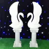 Ekskluzywne białe plastikowe dekoracja ślubna Swan Wedding Dekoracja Roman kolumna