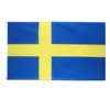 Zweden Zweedse vlaggen Land Nationale vlaggen 3'x5'FT 100D Polyester Gratis verzending Hoge kwaliteit met twee messing inkommen
