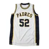 Custom Tom Brady #52 High School Basketball Jersey Men's Ed White Any Name Number Jerseys Size S-4xl Top Quality