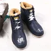 VANCAT Super Warm Mens Winter Pu Leather Ankle Boots Men Autumn Waterproof Snow Boots Leisure Autumn Boots Mens Shoes 201204