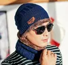 Winter hat knit cap Neck warmer scarf cap Winter Hats For men knitted hat men prevention Wind snow DB297