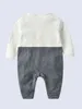 Baby stropdas Houndstooth Print Jumpsuit Zij
