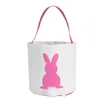 Toile panier de Pâques oreilles de lapin bonne qualité fête sacs de Pâques pour enfants seau cadeau dessin animé lapin carring oeufs sac RRA12365