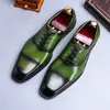 Desai Handmade First Layer Cow Men Four Seasons Brand Formal Business Dress Genuine Leather Shoes for Gentleman