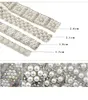 1 Yard / lot ABS Yuvarlak Inci Boncuk Trim Rhinestone Dekorasyon Strass Şerit Kristal Aplikler Giyim Ayakkabı Yapımı Için