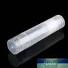 (100 peças / lote) Tubo de batom vazio branco claro black lip balm tubo 5g lábio