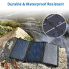 US Stock CHOETECH 19W Solar Phone Charger Dual USB Port Camping Solar Panel Portable Charging Compatible for Smartphonea41 a51 a48 a39