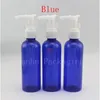 100 ml belle forme de couleur bouteille de lotion cosmétique pour les soins personnels de la famille avec pompe blanche récipient en plastique maquillage emballage bon paquet