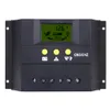 Contrôleur de charge solaire 30 A 12 V/24 V PWM avec écran LCD, régulateur automatique de batterie pour éclairage public, compensation de température