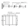 Divisori per camere, custome EU-100-44 Telaio in alluminio Singola partizione in vetro.