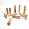 Natural Bamboo Glass Essential Oil Bottle Refillable Empty Essential Oil Perfume Fragrance Scent Steel Roller Ball Bottles For Home Travel