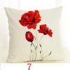 2021 Rose Flower Cushion Cover Purple Lavender Lounge Funda Cojin 2019 Chaise Stoel Sierkussen Case Almofada