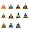 Levensboom Orgone Piramide Decor Amethist Peridoot Healing Crystal Energy Generator Orgonite Protect Meditation Tool