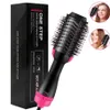 One Step Hair Dryer Brush and Volumizer Blow Straightener Curler Salon 4 in 1 Roller Electric Heat Air Curling Iron comb Retail package