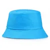 Designer Bucket chapéu liso verão sol chapéus dobrável praia em branco chapéus de pesca de esportes cor sólida borda borda