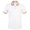 2021 Novos Polos Hot Bee Polos Masculinos de Luxo Designer Camisas Polo de Verão de Manga Curta Turn Down Gola de Manga Curta Tops Camisas Polo M-3XL