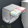 OneUp draagbare toiletpapier houder plastic dubbele laag tissue doos huis waterdicht opbergrek met lade toiletrol houder T200425