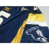 2324 #5 Akron Zips Game Used FRYE real Full embroidery College Jersey Size S-4XL or custom any name or number jersey