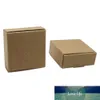 100 pcs/Lot événement petit blanc décoration papier Carton boîte cadeaux de mariage emballage papier Kraft bijoux paquet artisanat boîtes pliantes