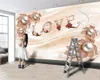 高級花3D壁紙プレミアム大気屋内テレビの背景壁の装飾壁画壁紙