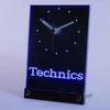Toptan-TNC0434 Teknik Turntables DJ Müzik Masa Masası 3D LED Clock1 Saatler
