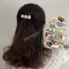 2個/セットスターハートパターンヘアピンファッションアクリル化粧ツールヘアクリップ女性の女の子のヘッドウェア