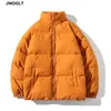 8 색 남성 하라주쿠 아웃웨어 화려한 거품 코트 겨울 자켓 남성 한국 지퍼 파카스 블랙 핑크 복어 재킷 4XL 5XL