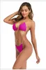 2021 sesso Bikini Donna Costumi da bagno Vita bassa Costume da bagno Plus Size Costume da bagno Ragazza Push Up Bikini brasiliano Beachwear Set all'ingrosso