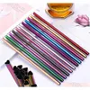 Drinking Straw Reusable Metal Straw HeartShaped Bubble Tea Straws 304 Stainless Steel Pearl Milkshake Straw 215Cm Lx3094 Toc3C1976615