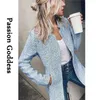 Women's Wool & Blends Fall Women Long Woolen Jackets Manteau Femme Jacket Trench High Quality Warm Overcoat Fashion Coats Office Lady