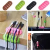 Fashion Plug Cable Holder Cable Winder Organizer Earphone Holder Clip Cords Sort Out Home Office Desk Organizer Supply