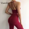 Womens 2 Piece Outfit Yoga Sport Workout Набор плюс Размер одежды для женщин Спортивный бюстгальтер и бесшовные тренажерный зал Леггинсы наборы Activewear1