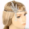 جديد Gatsby Gatsby Hatbled Hat 1920039S Hair Cap Silver Ivory Daisy Vintage Fintage Great Gatsby Flapper Costume Dress Accessori9511126