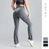 Roupas de ioga ginásio leggings calças mulheres fitness correndo lazer solto e confortável cor sólida flared calças