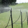 10st underjordisk pol 50cm 360 Rotary Sprinkler Dripper med krukväxt bevattningsträdgård Lagmikro droppmontering Y200106