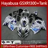 Ciało OEM + zbiornik dla Suzuki Hayabusa GSXR 1300CC GSXR-1300 1300 CC 1996 2007 74NO.176 GSX-R1300 GSXR1300 96 97 98 99 00 01 GSX R1300 02 03 04 05 06 07 Zestaw do błonnika Niebieskie płomienie