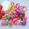 Wholesale- Rushed 20 Pcs Baby Girls Headband Hair Elastic Bands Scrunchy Ponytail Holder Accessories Flower Pattern Ties1