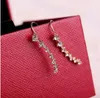 CZ Diamond Clip Cuff Earrings Silver/Gold Plated Dipper Hook Stud Earrings Jewelry for Women Earring