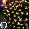 50 LED Solar Tuin Licht LED String Light Christmas Fairy Licht Waterdichte Bloem Garland voor Straat Gazon Patio Decoratie Lamp Y200903