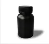 2020 250ml HDPE Bottle, Pill Bottle, Plastic Bottles, Black Color Powder Containers, Solid Bottles Screw Caps With Inner Lids