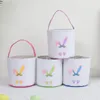 Festive Easter Basket Bunny Printing Handbag Bucket New Bow Tote Bucket WHT0228