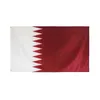 Bandiere del Qatar Bandiere nazionali del paese 3'X5'ft poliestere 100D Spedizione gratuita di alta qualità con due occhielli in ottone