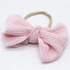 20 colors children Hairbands Cute striped stretch Baby girls Bow Headband Boutique tie a knot Hair band kids Hair accessories