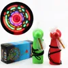 2021 Mini Fan Colorful Lights Practical Light Luminous Toy Windmill Small Fans Child Plaything Color Random