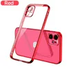 New Design Straight Edge Phone Case for iPhone 12 Pro Max Electroplating Soft TPU Mobile Cover for iPhone 11 XS 8 XR