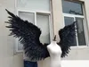 Nowcostumed Beautiful Gold Angel Feather Wings 185 cm Wróżki do tańca Praph Party Party Wedding Decorations2923